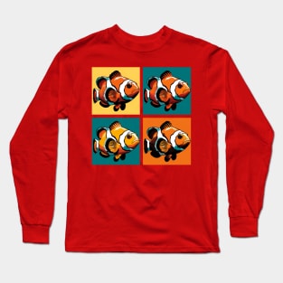 Pop Clownfish - Cool Aquarium Fish Long Sleeve T-Shirt